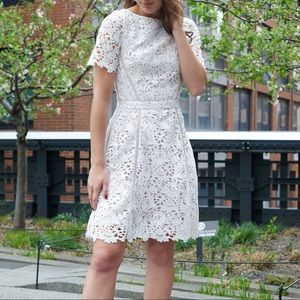 Reiss White Lace Dress